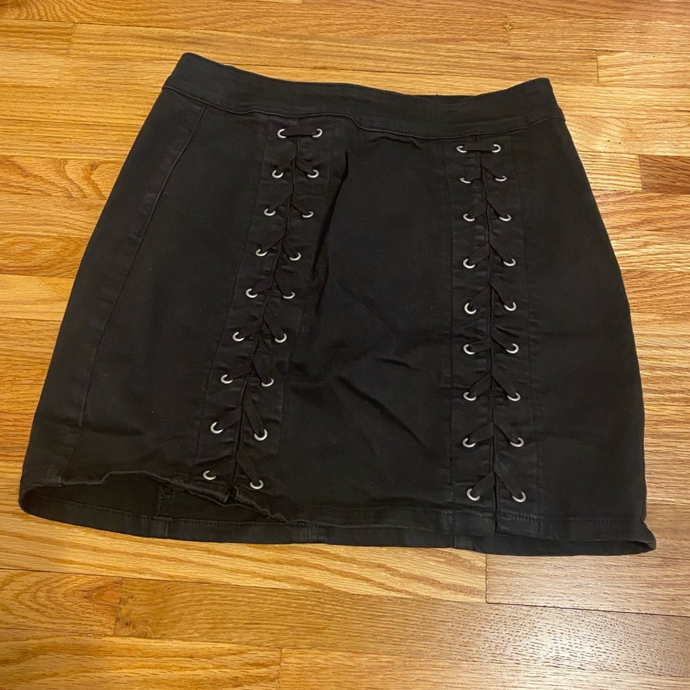Black skirt with new zipper